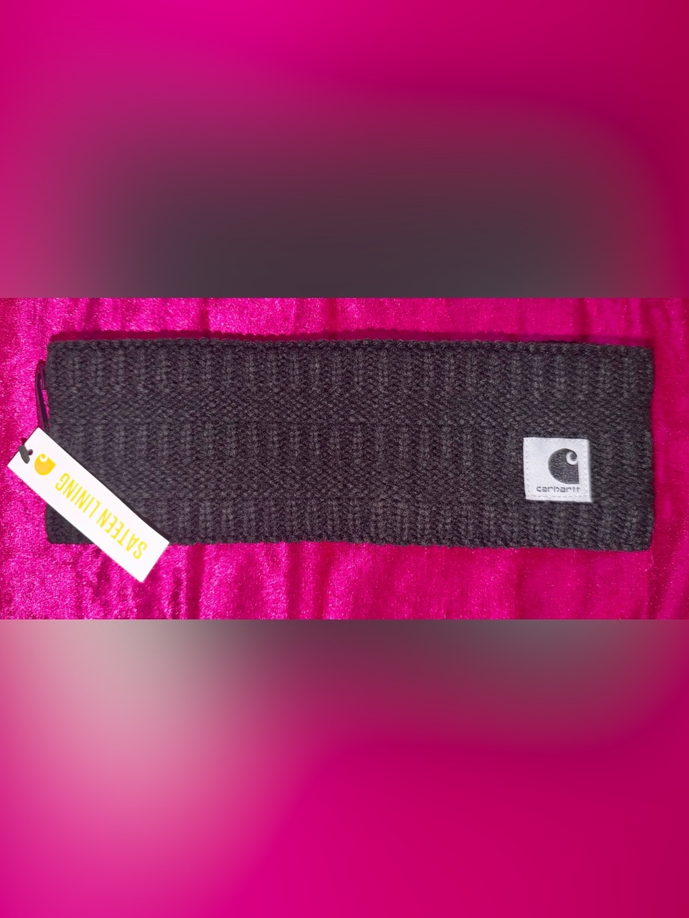 Carhartt Women's Black Ribbed Headband